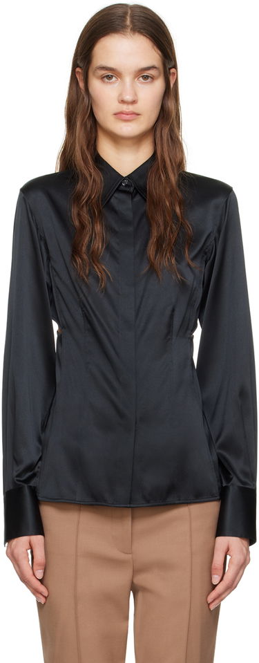 Košeľa Helmut Lang Slash Satin Shirt Čierna | N10HW507, 0