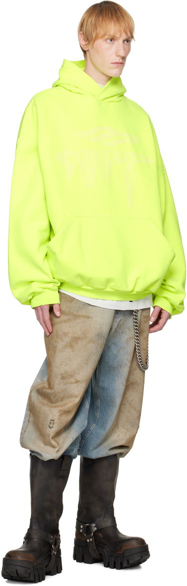 Mikina Balenciaga Balenciaga 3B Liquified Hoodie Žltá | 803265TRVS9, 3