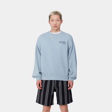 Sveter Carhartt WIP Stamp Sweat Modrá | I033620_9, 0