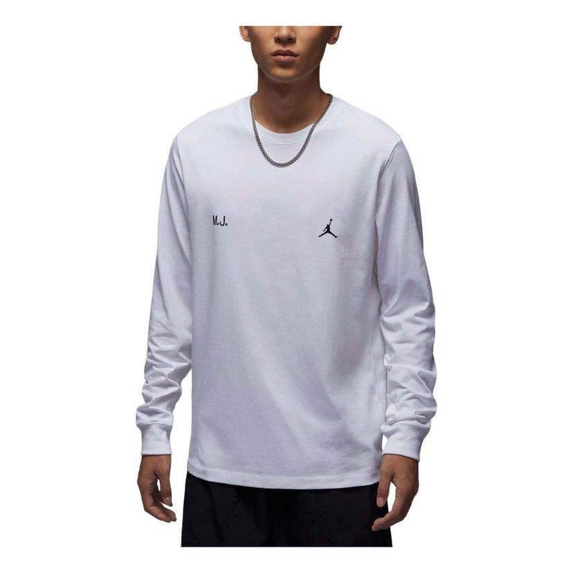 Tričko Jordan Jordan Flight Graphic Long Sleeve T-Shirt Biela | FZ1935-100