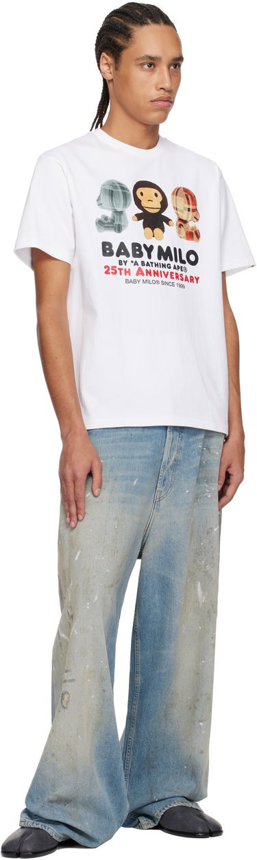 Tričko BAPE A Bathing Ape Baby Milo 25th Anniversary Plush Doll T-Shirt Biela | 002TEK701002F, 3