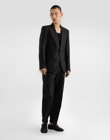 Bunda Dolce & Gabbana Dolce & Gabbana Single-Breasted Linen Jacket 54 Čierna | G2QS6TFU4MCN0000, 1