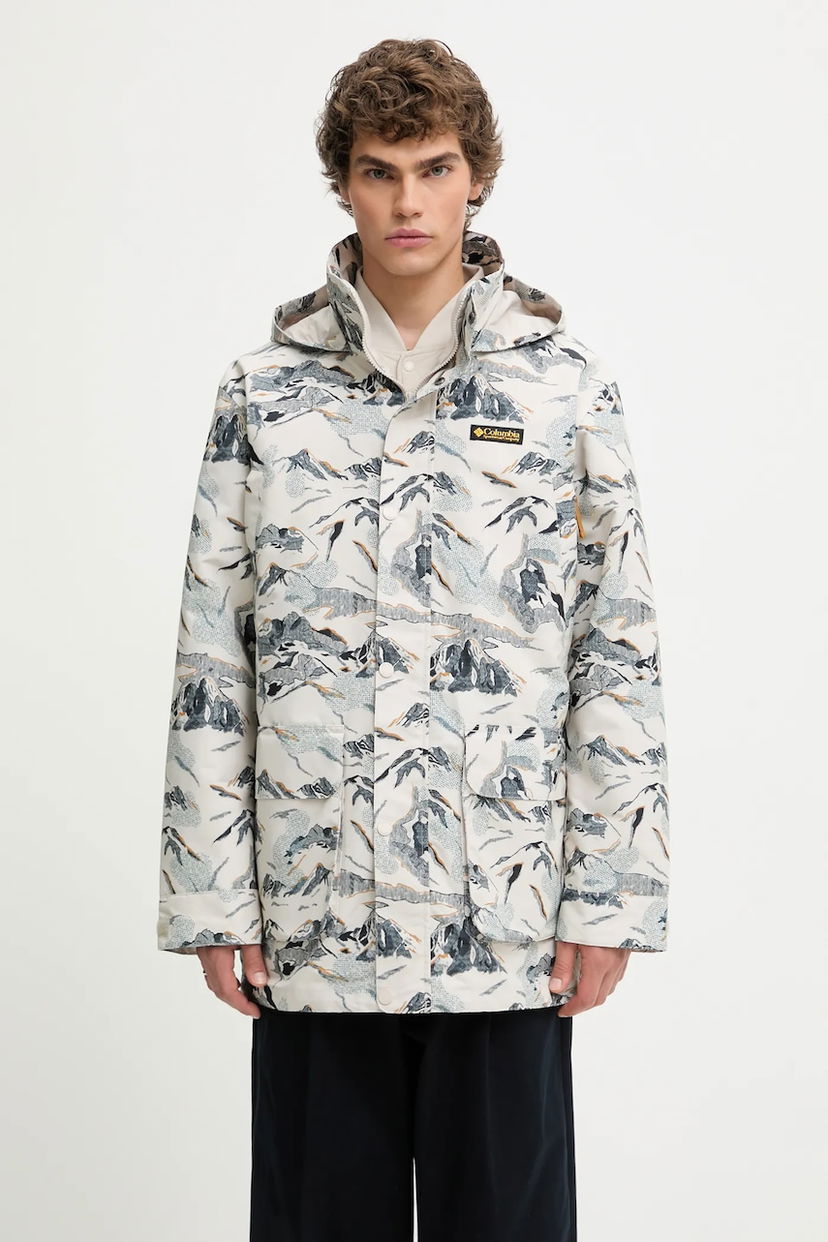 Parka Columbia High Cascades Interchange Transitional Mountain Print Jacket Rôznofarebný | 2141471