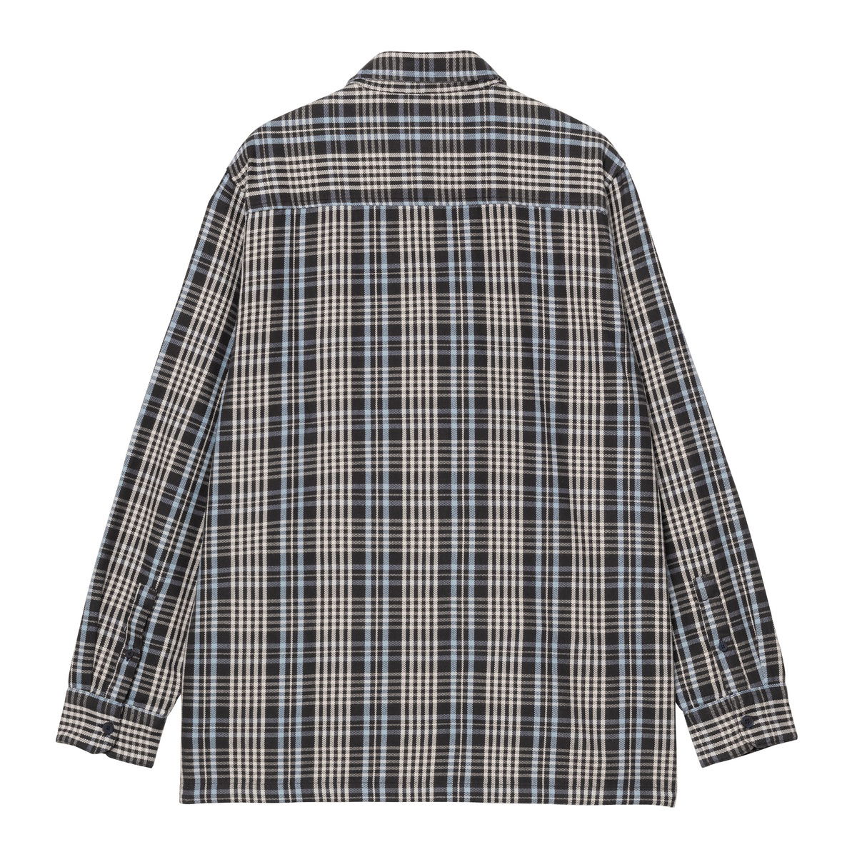 Košeľa Carhartt WIP Long Sleeve Shirt in Dark Navy Check Modrá | I033822_9, 1