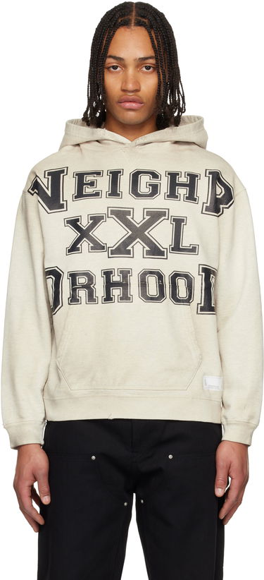 Mikina Neighborhood Neighborhood Distressed Graphic Hoodie Béžová | 252OKNH-CSM02, 0