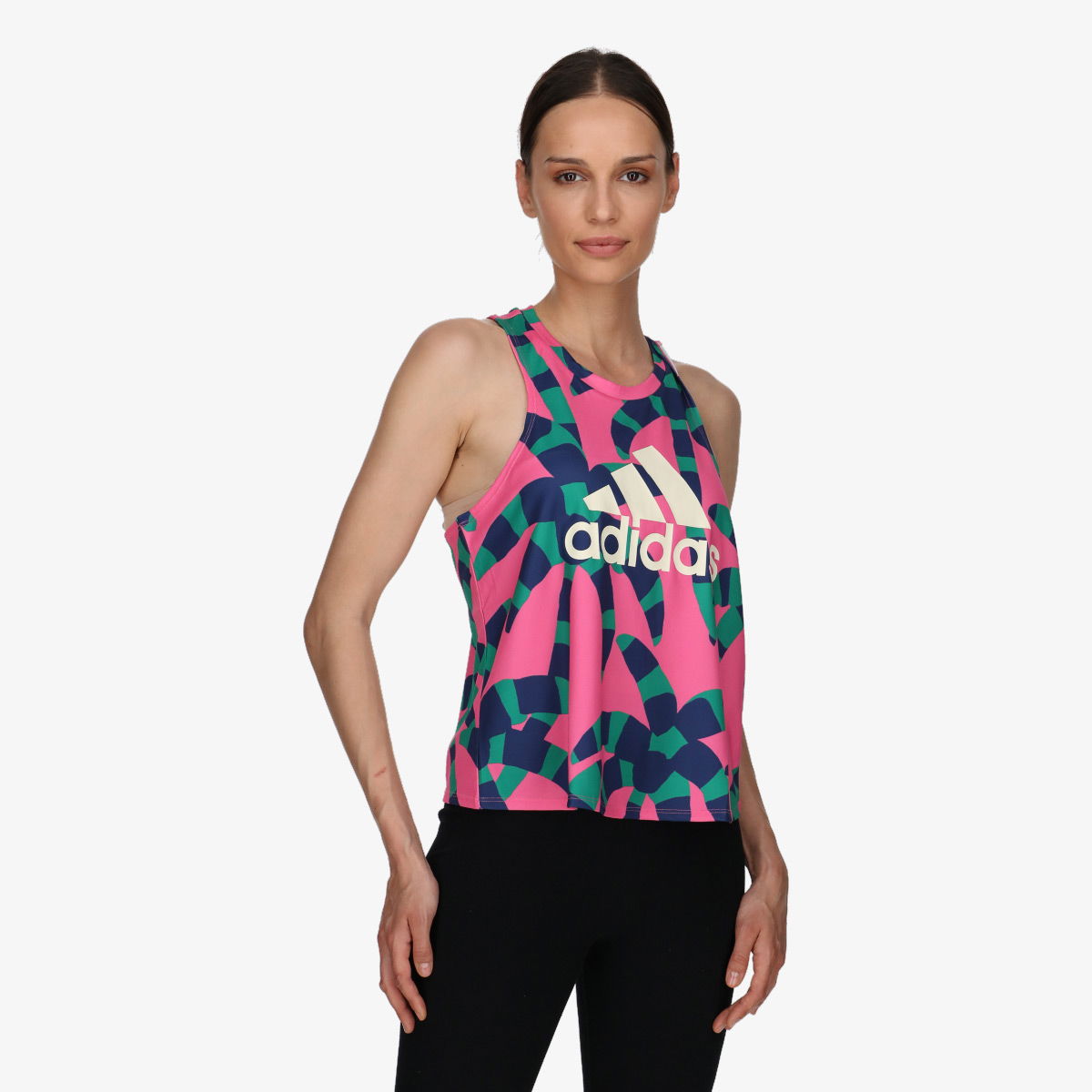 Tielko adidas Originals Printed Training Tank Top Ružová | HS1203, 0