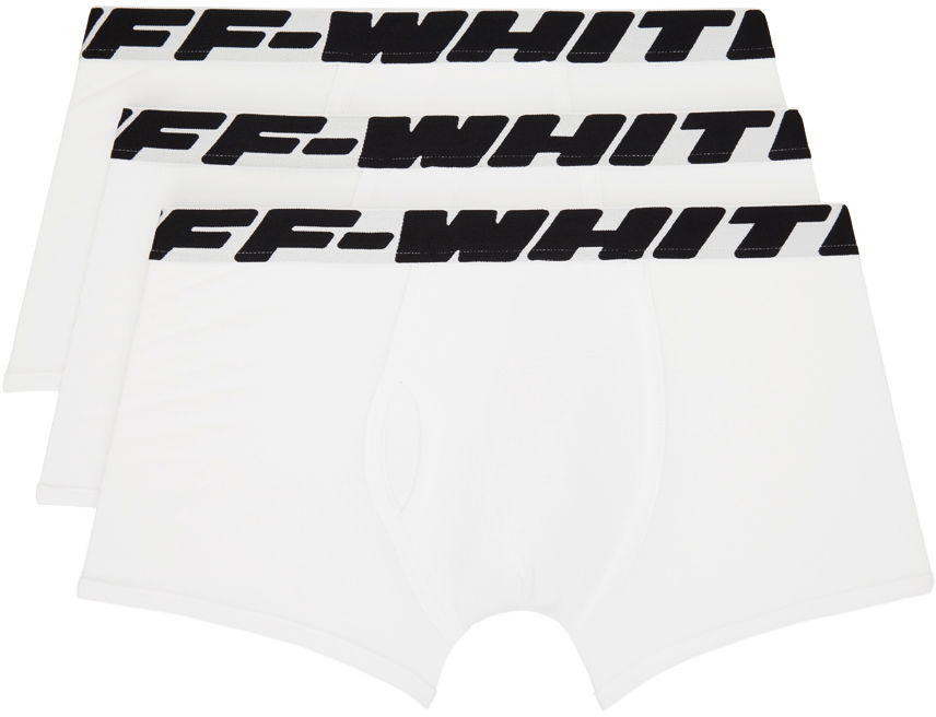 Boxerky Off-White Off-White Industrial Three-Pack Boxers Biela | OMUA001C99FAB0010110, 0