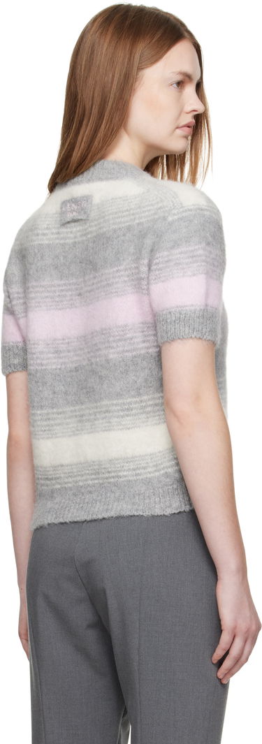 Sveter KENZO Kenzo Paris 'KENZO Speed Stripe' Short Sleeve Sweater Šedá | FF62TO6053CG, 2