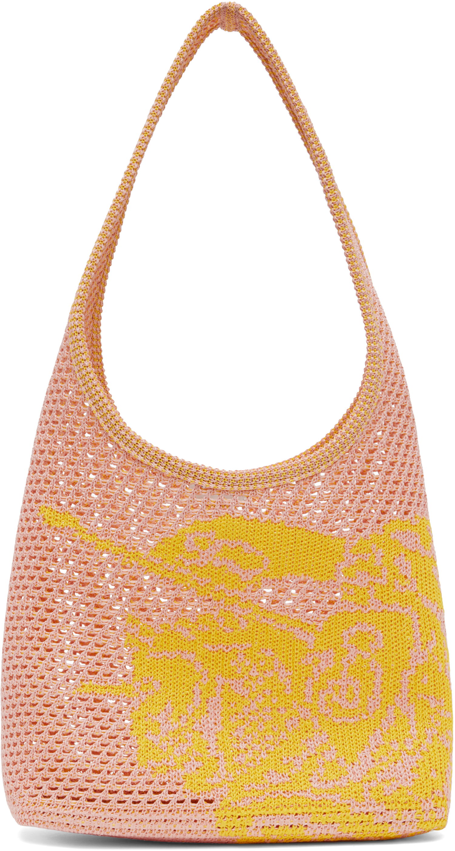 Tote bag Burberry Burberry Small EKD Crochet Tote Ružová | 8106533, 0