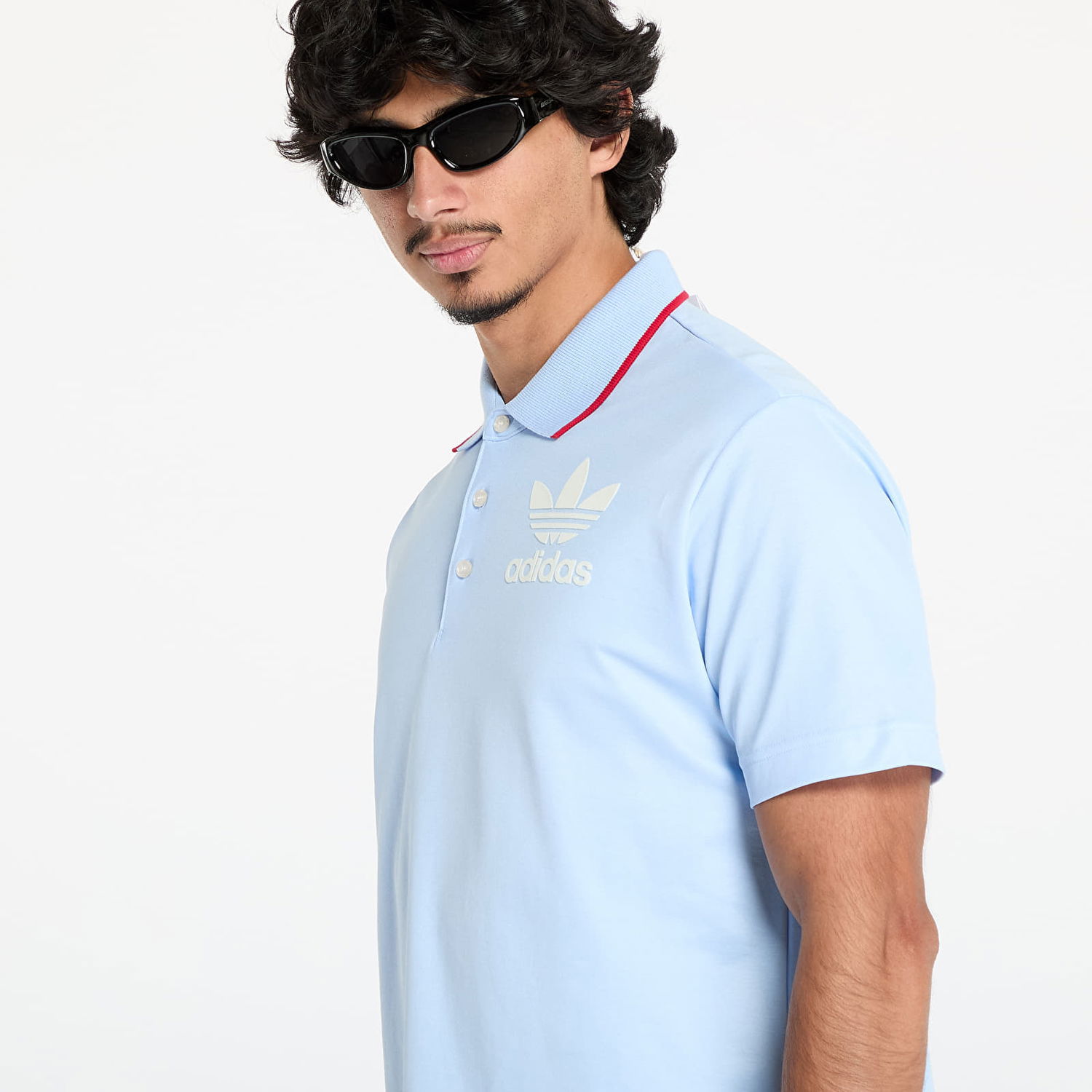 Polo tričko adidas Originals Wales Bonner x Short Sleeve Polo Shirt Modrá | JJ2943, 1