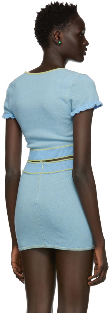 Sukňa GUIZIO Guizio Scoop Neck Knit Top Modrá | DGS21K830, 2