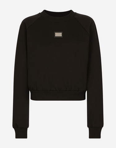 Mikina Dolce & Gabbana Technical Jersey Sweatshirt With Tag Čierna | F9R25THU7H9N0000, 0