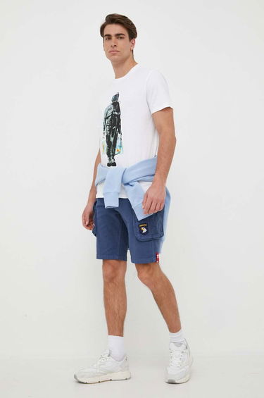 Šortky Alpha Industries Crew Patch Cargo Shorts Navy | 186209.435, 1