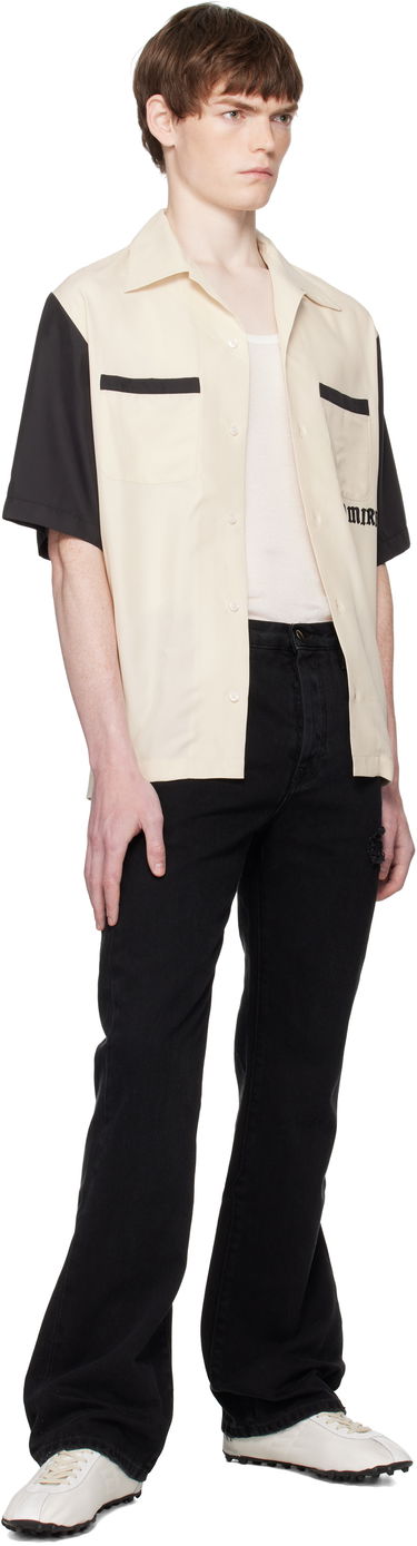 Košeľa AMIRI AMIRI 'Try It' Bowling Shirt Béžová | AMSTCA1149, 3