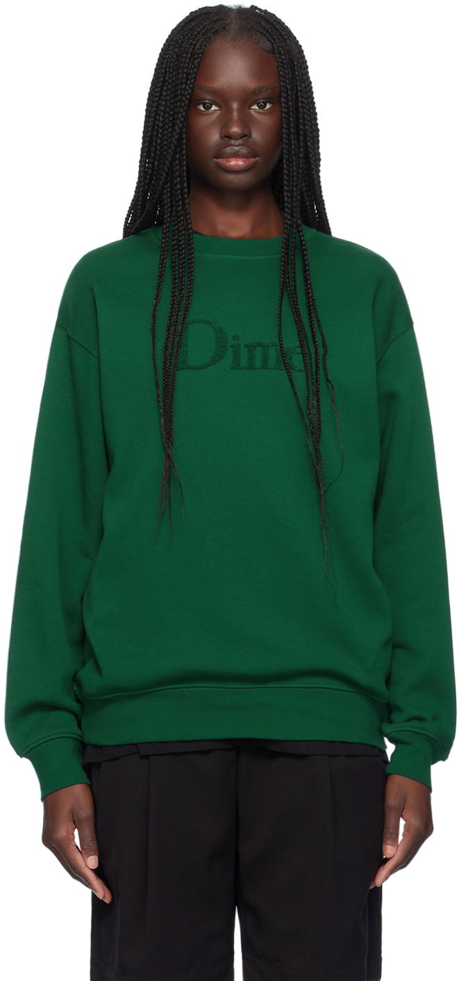 Tričko Dime Green Classic Logo Sweatshirt Zelené | DIMESU2423FOR