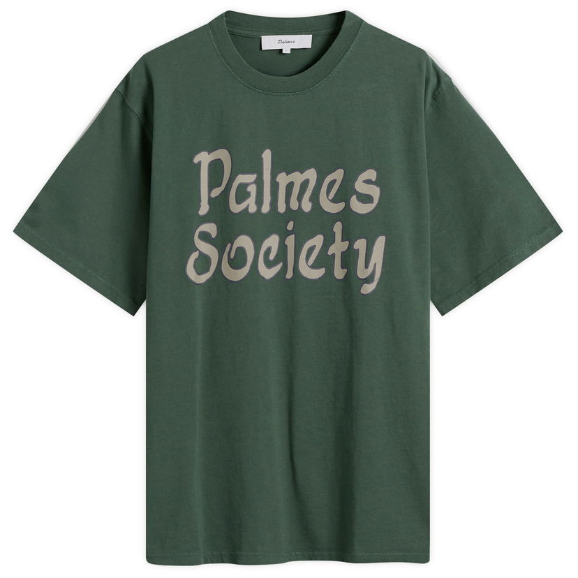 Tričko Palmes Palmes Society T-Shirt, Size Small Zelené | P10-0040-777