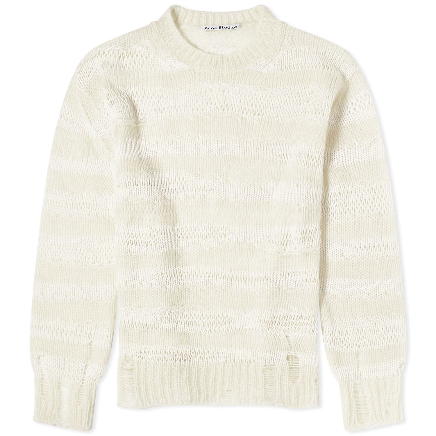 Sveter Acne Studios Karita Mohair Stripe Jumper Biela | A60399-CEY, 0