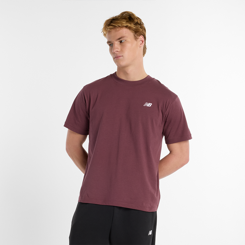 Tričko New Balance Men's T-Shirt MT41509 Vínová | NBMT41509FDP, 0