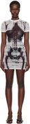 Jean Paul Gaultier 'The Squeletor' Mesh Minidress