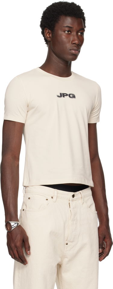 Tričko Jean Paul Gaultier Jean Paul Gaultier 'The JPG' Baby Tee Béžová | 25/03-W-TO300-J002-6900, 1