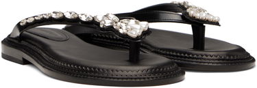 Tenisky a topánky Simone Rocha Simone Rocha Embellished Flower Flip-Flops Čierna | SLD54B 0740, 3