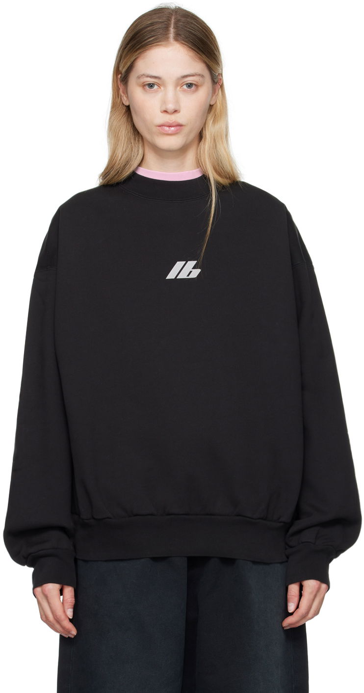 Mikina Balenciaga Black Regular Sweatshirt Čierna | 697869 TQVT8