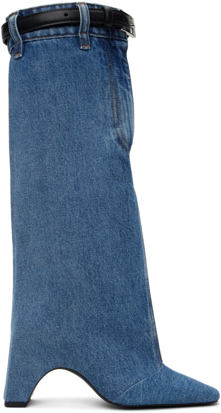 Tenisky a topánky Coperni Open Knee Denim Boots Modrá | COPSH50202, 0