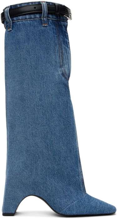 Tenisky a topánky Coperni Open Knee Denim Boots Modrá | COPSH50202, 0