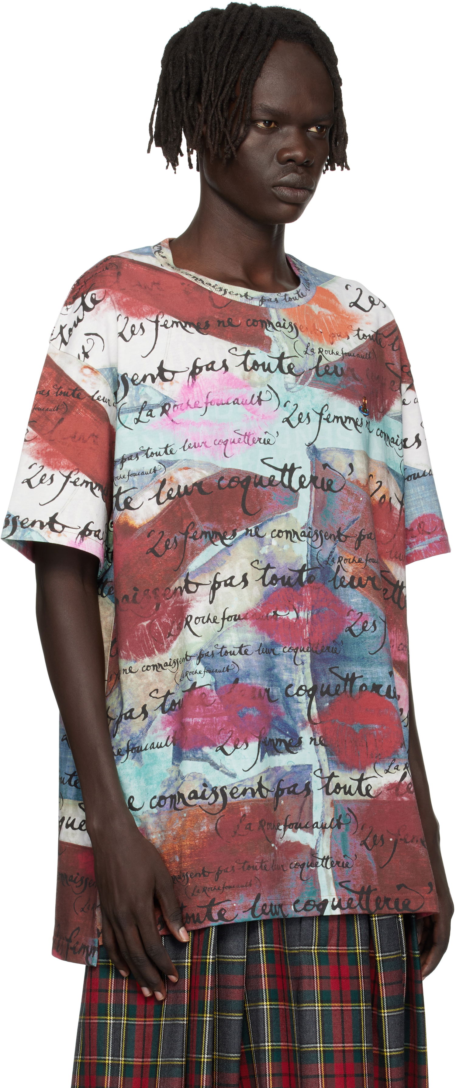 Tričko Vivienne Westwood Vivienne Westwood Oversized Graphic Print T-Shirt Rôznofarebný | 3G010018-J006F-, 1