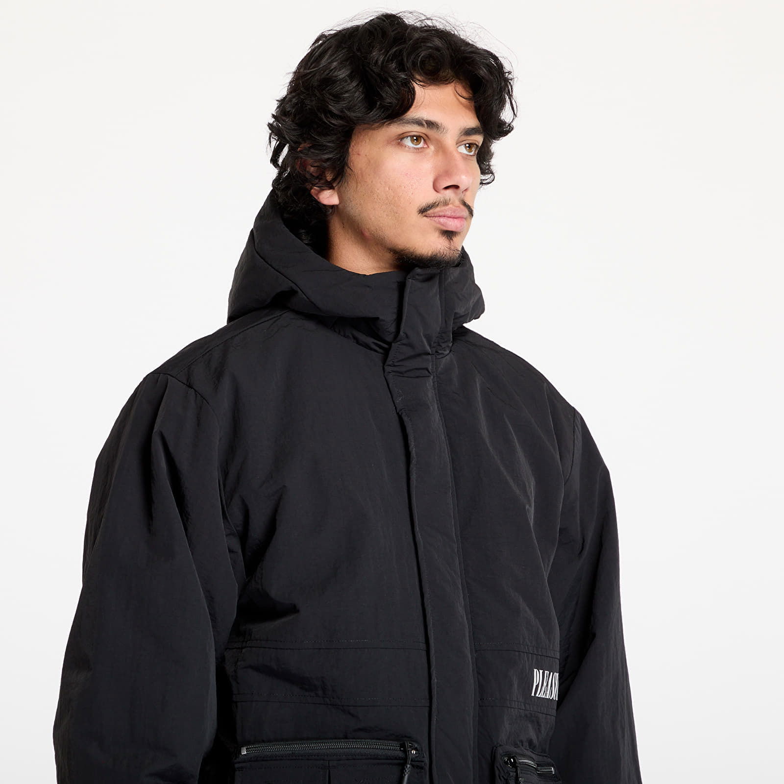 Run Hooded Black Jacket