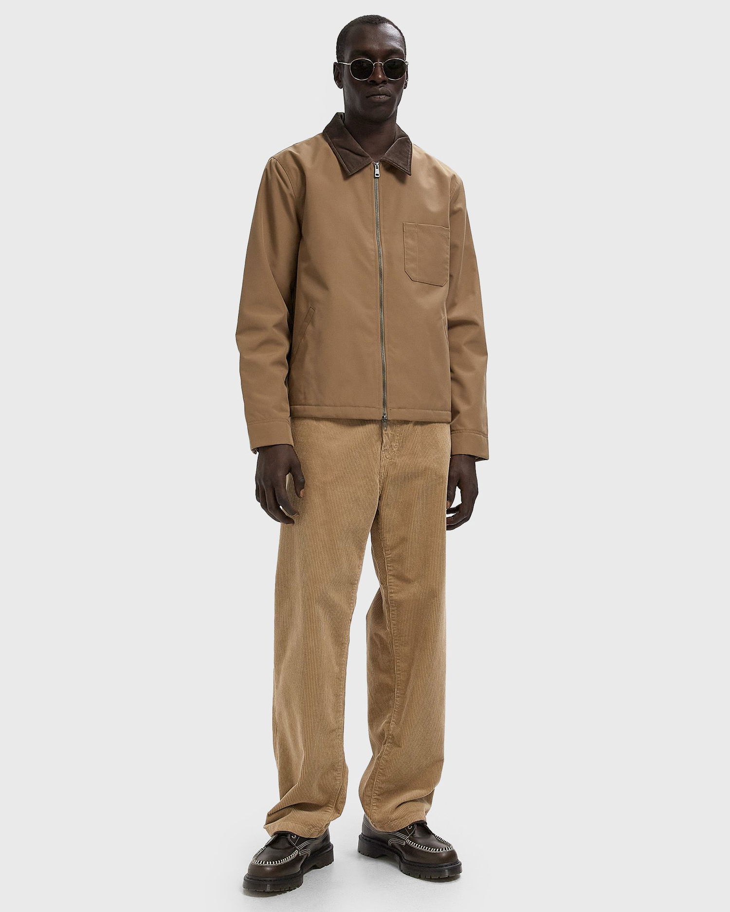 Bunda Samsoe Samsoe Sarobin Zip-Up Jacket Hnedá | M25300080-OTTER, 1
