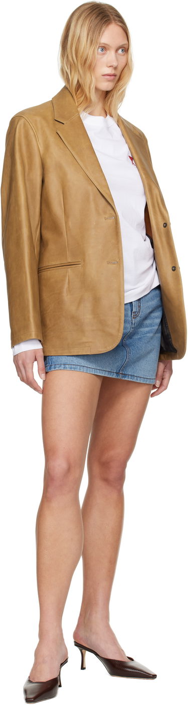 Sukňa AMI AMI Paris Faded Denim Miniskirt Modrá | FSK037.DE0046, 3
