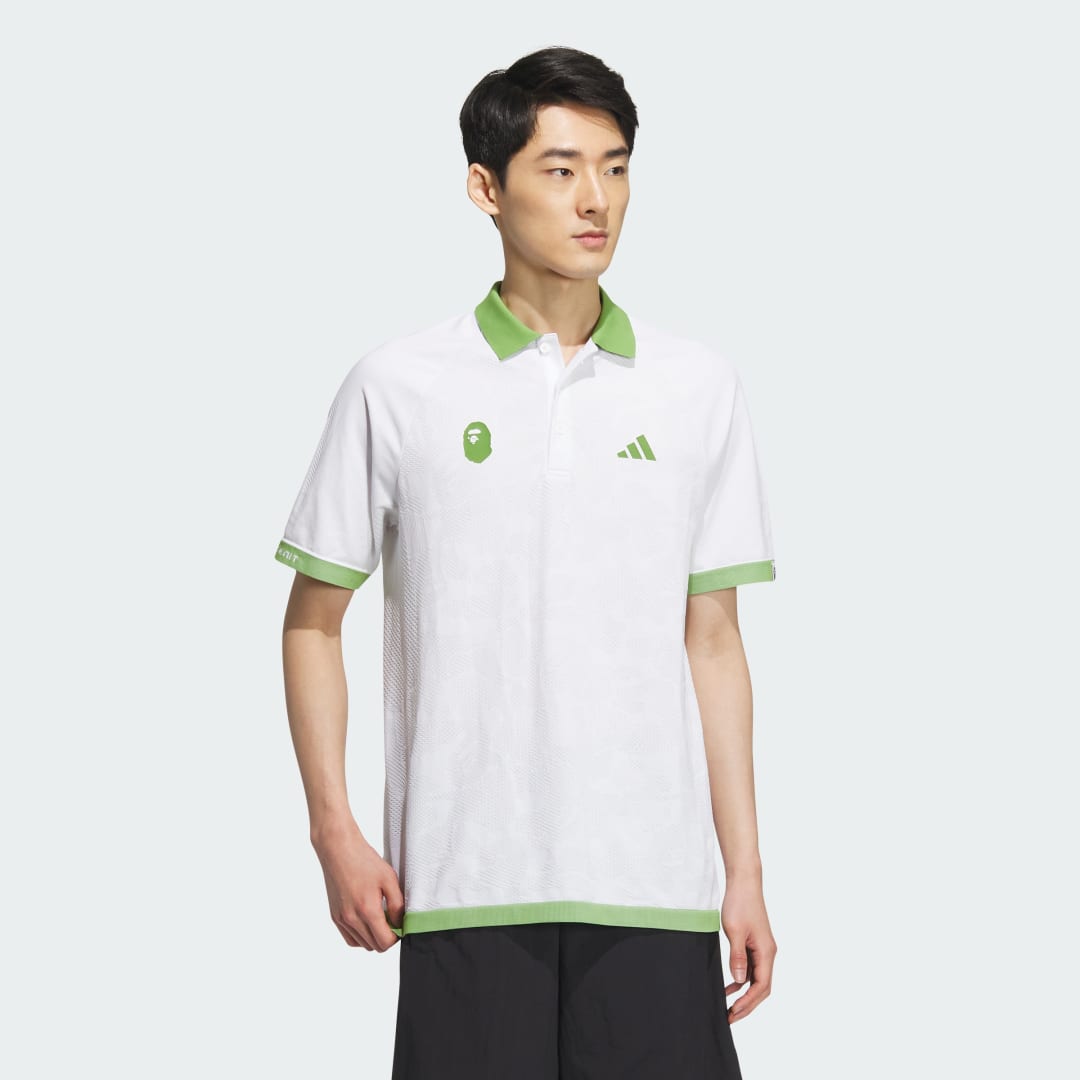 Polo tričko adidas Performance BAPE x adidas Short Sleeve Golf Biela | IQ3680, 0
