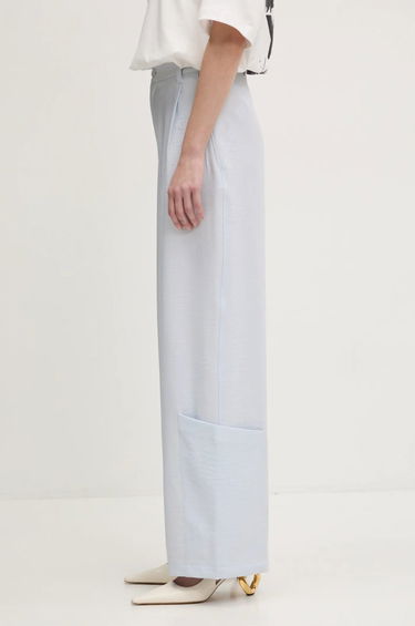 Nohavice Y-3 Y-3 Sport Uniform Wide Leg High Waist Pants Modrá | JM7801, 1