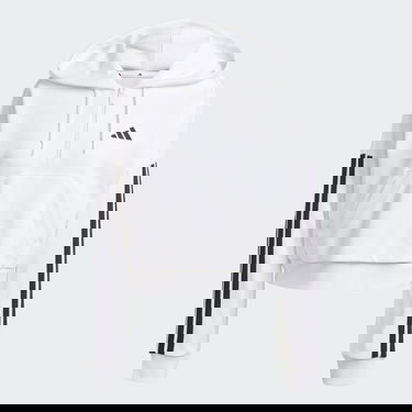Mikina adidas Performance Quarter-Zip Hoodie With Kangaroo Pocket Biela | JN1948, 3