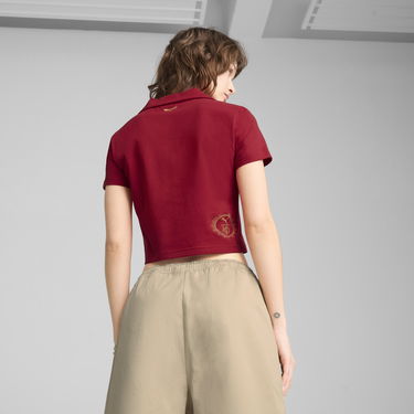 Crop Top Puma PUMA x HARRY POTTER Women's Cropped Polo Shirt Červená | 630097_13, 3
