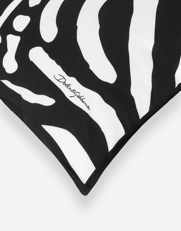 Home decor Dolce & Gabbana Dolce & Gabbana Zebra Print Canvas Cushion Rôznofarebný | TCE001TCAF1UZ003, 2