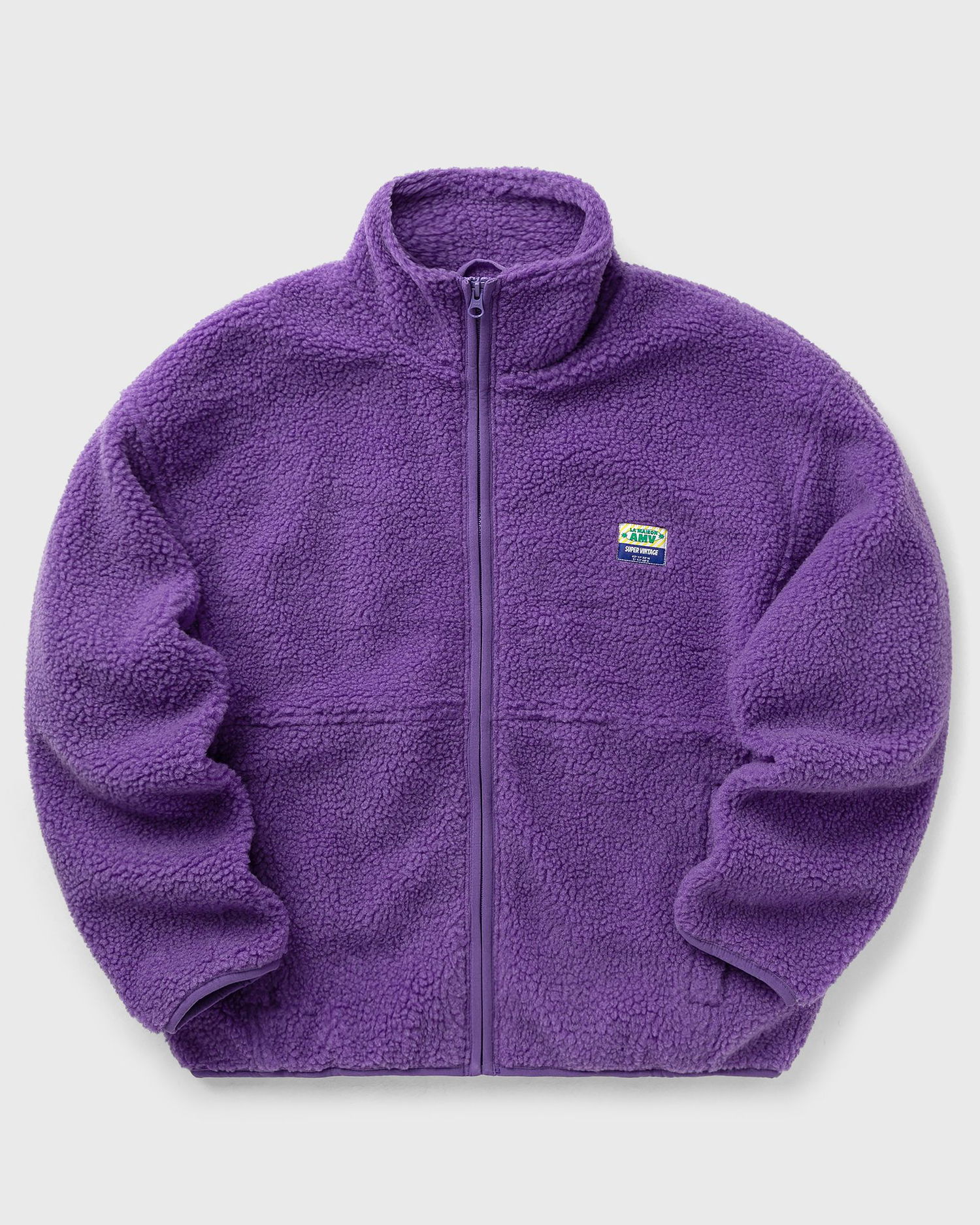 Bunda American Vintage Hoktown Fleece Jacket Fialová | HOK16CH25-PURPLE, 0