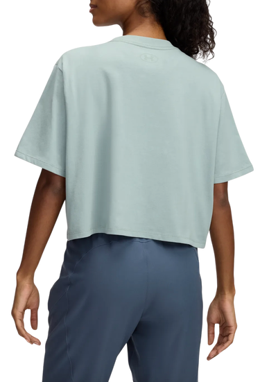 Crop Top Under Armour Under Armour Rival Crop T-Shirt Zelené | 1389721-348, 2