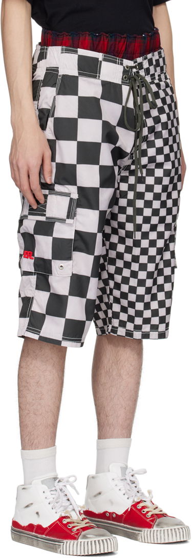 Šortky ERL Checkered Swim Shorts Čierna | ERL08UW07, 1