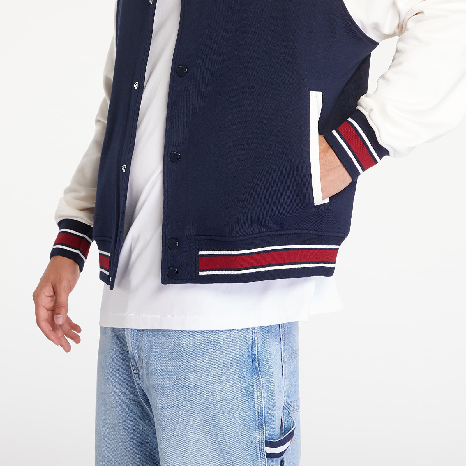 Relaxed Circle T Varsity Bomber Dark Night Navy