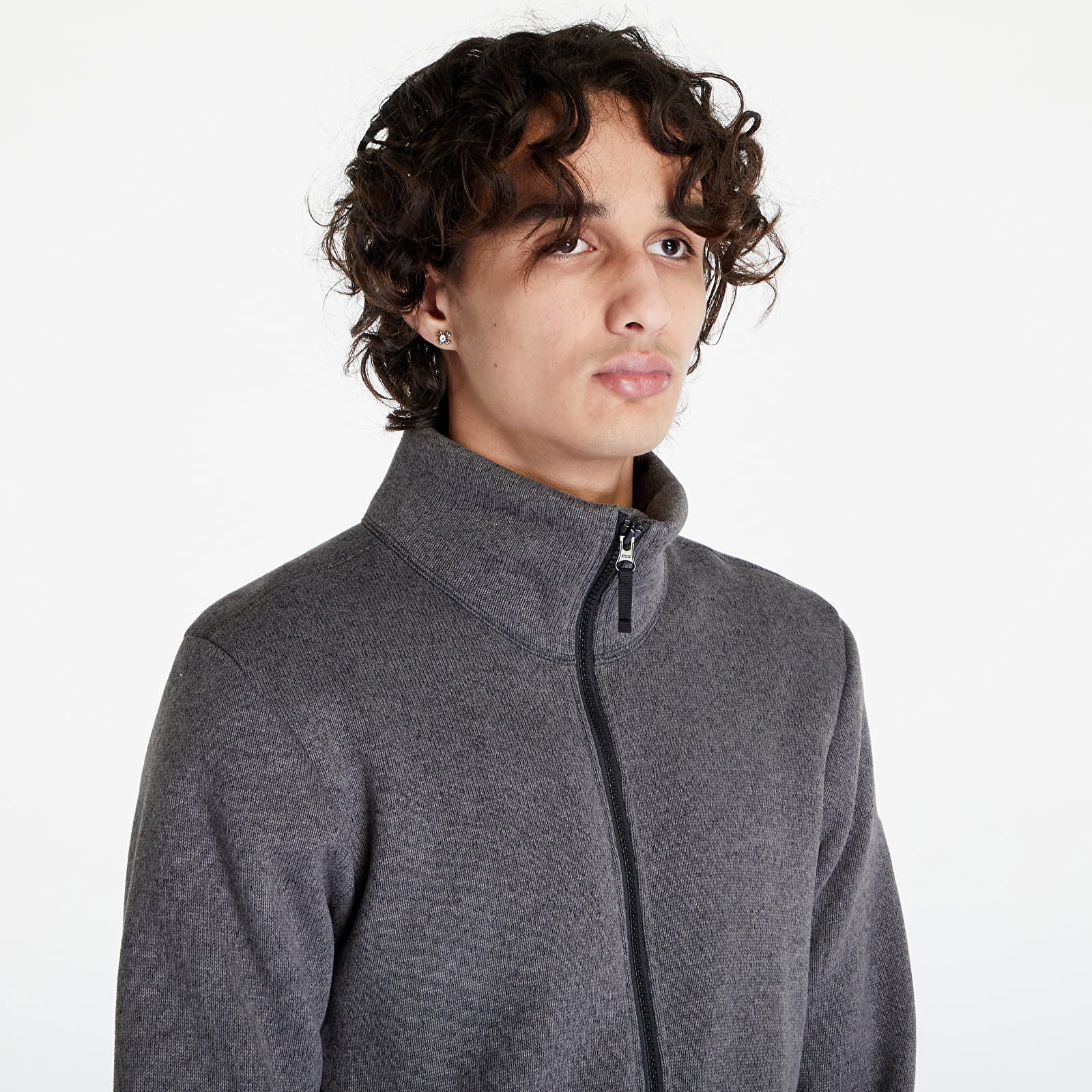 Poutnik by Monk Zip Sweater Ash Grey