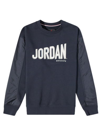 Mikina Jordan Flight Fleece Crew Sweatshirt Navy | DV7588-010