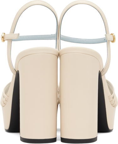 Tenisky a topánky Valentino Garavani VLogo Signature Platform High-Heel Ankle-Strap Sandals Béžová | 7W2S0LY2DMD, 1