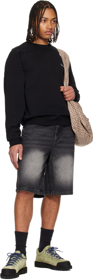 Mikina Dime Cursive Small Logo Crewneck Sweatshirt Čierna | DIMEHO2546BLK, 3