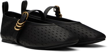 Tenisky a topánky rag & bone rag & bone Spire Perforated Leather Mary Jane Ballerina Flats Čierna | WFF25SF1018LE18, 3