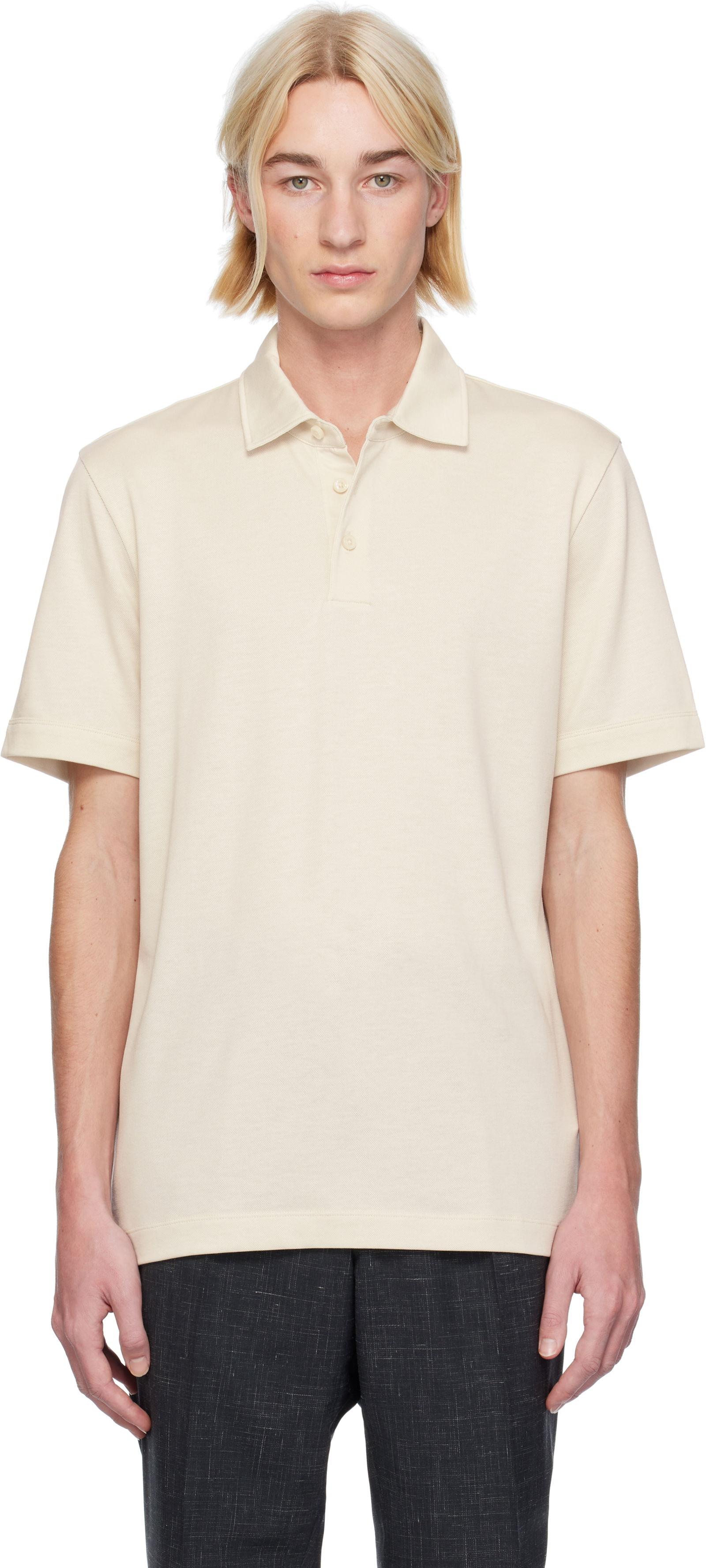 Three-Button Polo Shirt