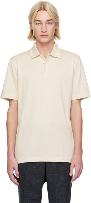 Polo tričko BOSS Three-Button Polo Shirt Biela | 50521106, 0