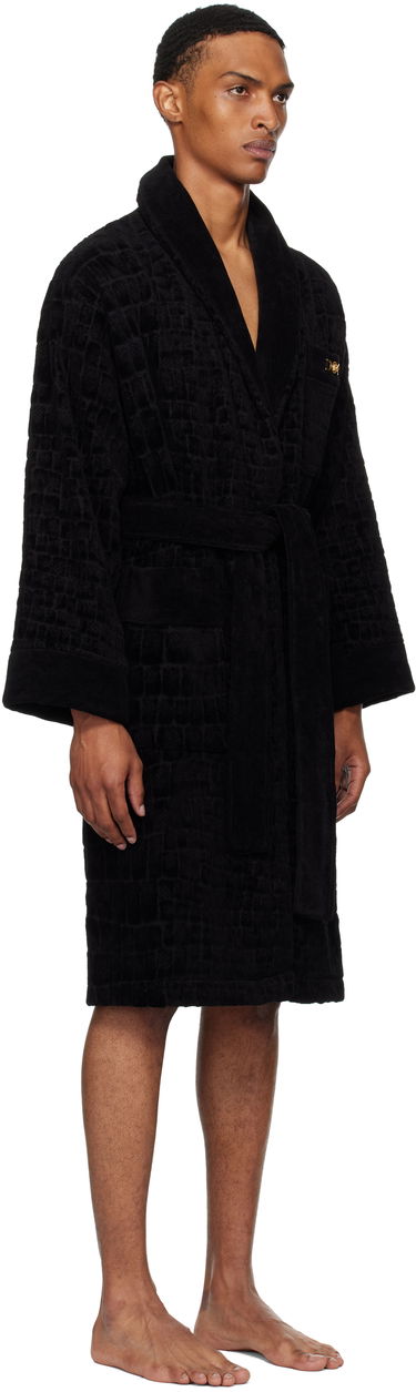 Pyžamo Versace Icon Pattern Robe Čierna | ZACJ00008_1A11960, 4