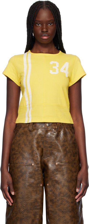 Tričko Ambush AMBUSH Paneled Fitted T-Shirt Žltá | 12115399, 0